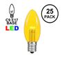 Picture of Yellow Smooth Glass C9 LED Bulbs - 25pk