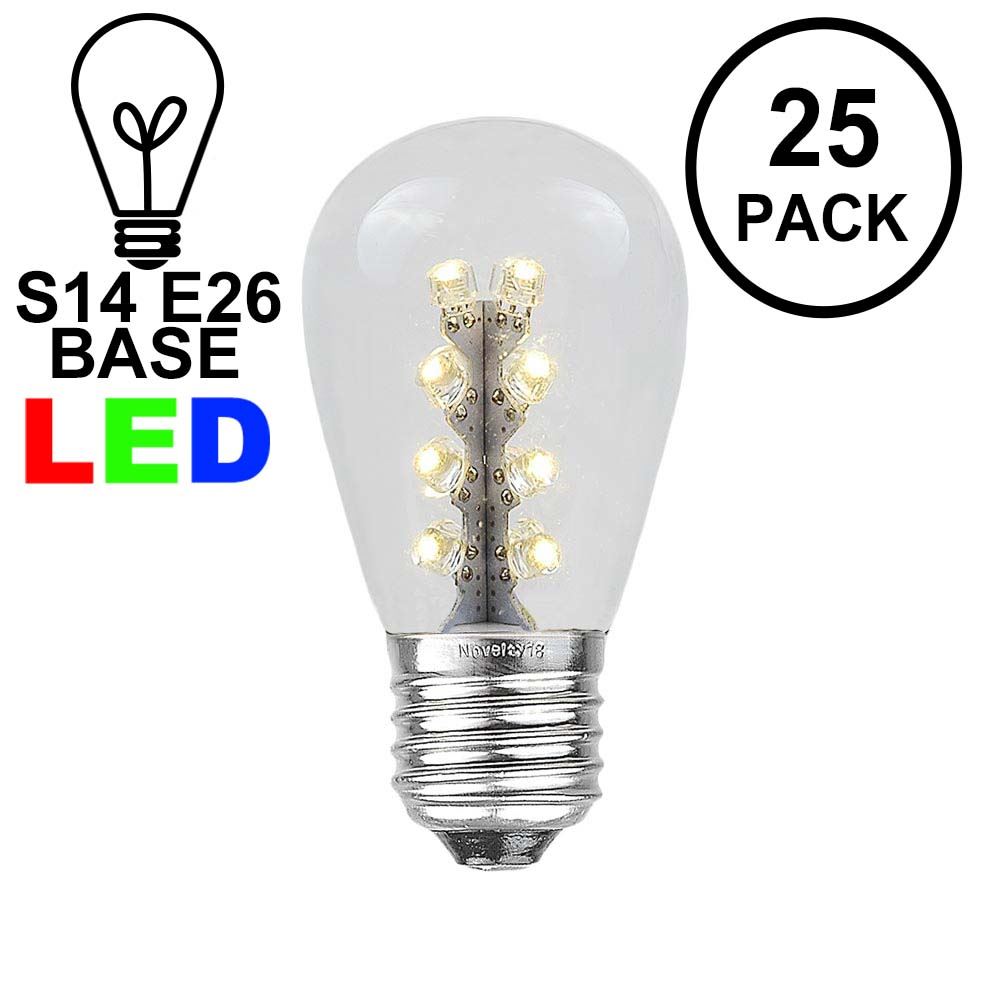 Picture of Warm White S14 LED Medium Base e26 Bulbs w/ 16 LEDs - 25pk