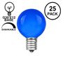 Picture of Blue Satin G30 5 Watt Replacement Bulbs 25 Pack