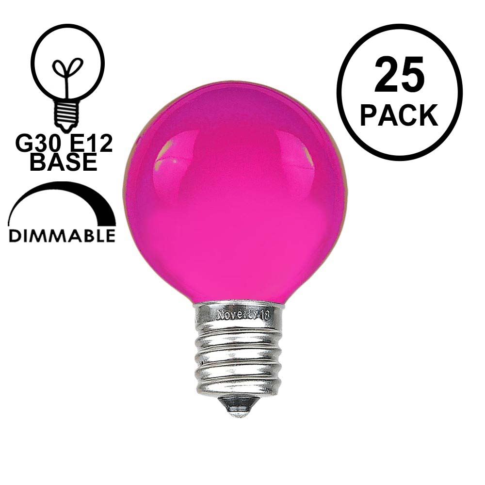 Picture of Purple Satin G30 5 Watt Replacement Bulbs 25 Pack