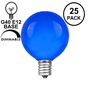 Picture of Blue Satin G40 Globe Replacement Bulbs 25 Pack