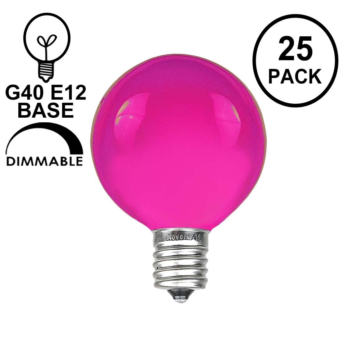 Purple C7 Bulbs - Novelty Lights, Inc
