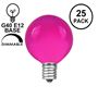 Picture of Purple Satin G40 Globe Replacement Bulbs 25 Pack