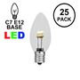 Picture of C7 - Warm White - Glass LED Replacement Bulbs - 25 Pack