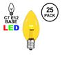 Picture of C7 - Yellow - Glass LED Replacement Bulbs - 25 Pack