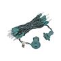 Picture of Clear 20 Light 9' Long Green Wire Christmas Mini Lights