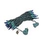 Picture of Blue 50 Light 25' Long Green Wire Christmas Mini Lights