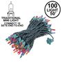Picture of Connect 10 Multi Christmas Mini Lights 100 Light 50 Feet Long