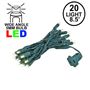 Picture of 20 Light Warm White LED Mini Lights Green Wire