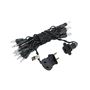 Picture of Clear 20 Light 9' Long Black Wire Christmas Mini Lights
