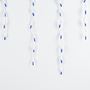 Picture of Blue 100 Light Icicle Lights White Wire Medium Drops