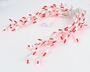 Picture of Red 100 Light Icicle Lights White Wire Medium Drops