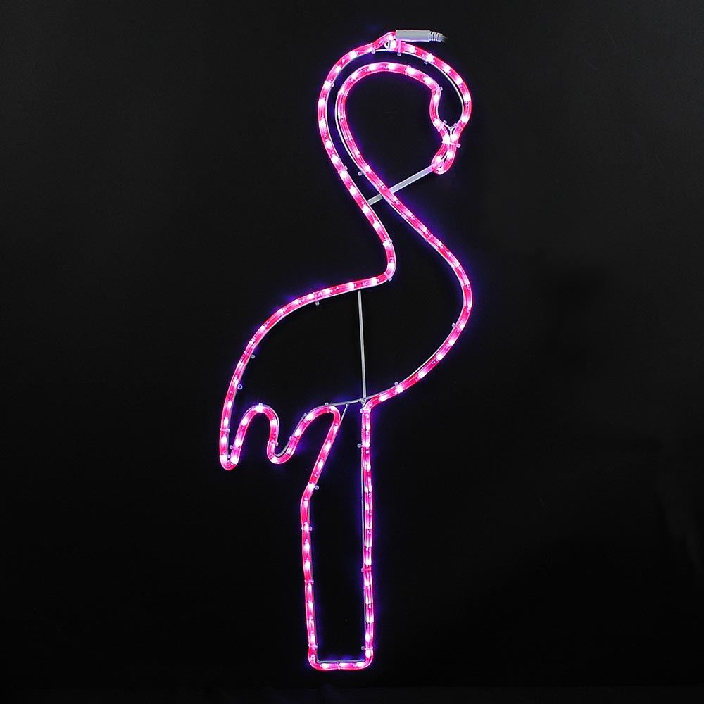 Picture of 36" Pink Flamingo LED Rope Light Motif 