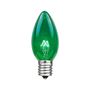 Picture of 100 C9 Christmas Light Set - Green Bulbs - Green Wire
