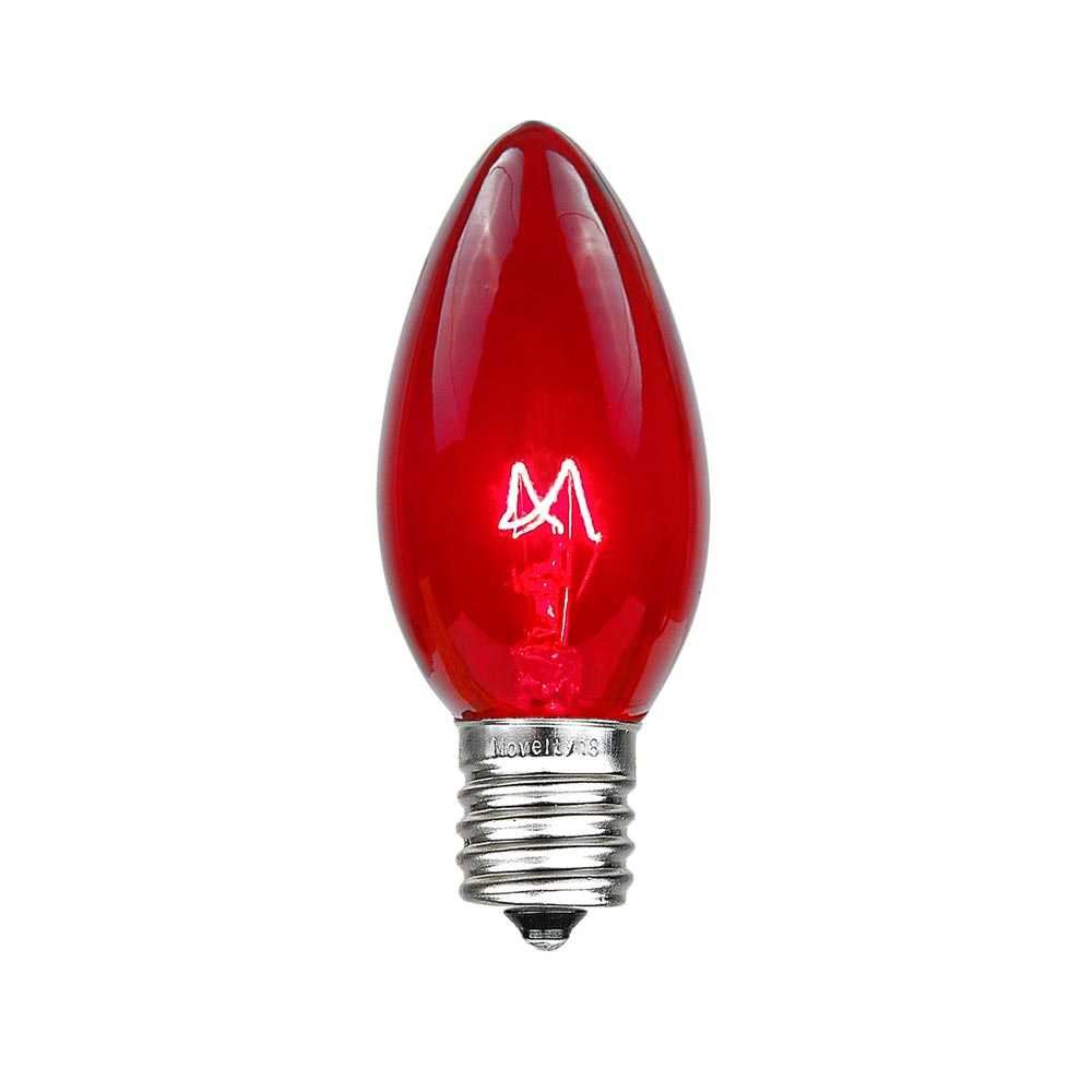 COUNT PACK C9 RED CHRISTMAS BULBS LIGHTS 120V Indoor/Outdoor 91943 4 