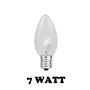 Picture of Clear Twinkle C7 7 Watt Bulbs 25 Pack