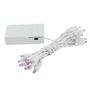 Picture of 20 LED Battery Operated Lights Purple White Wire