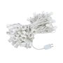 Picture of 100 G50 Globe Light String Set with Yellow Bulbs on White Wire