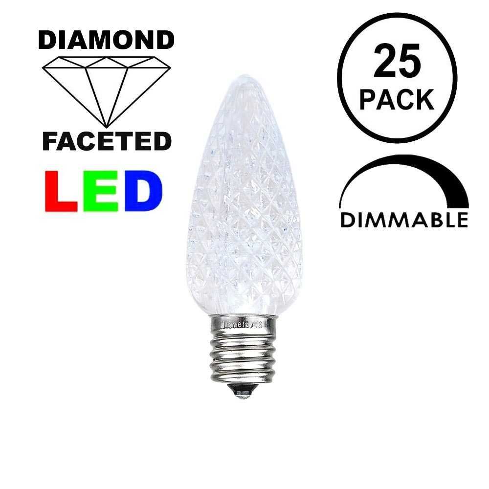 Picture of Pure White C7 LED Replacement Bulbs 25 Pack