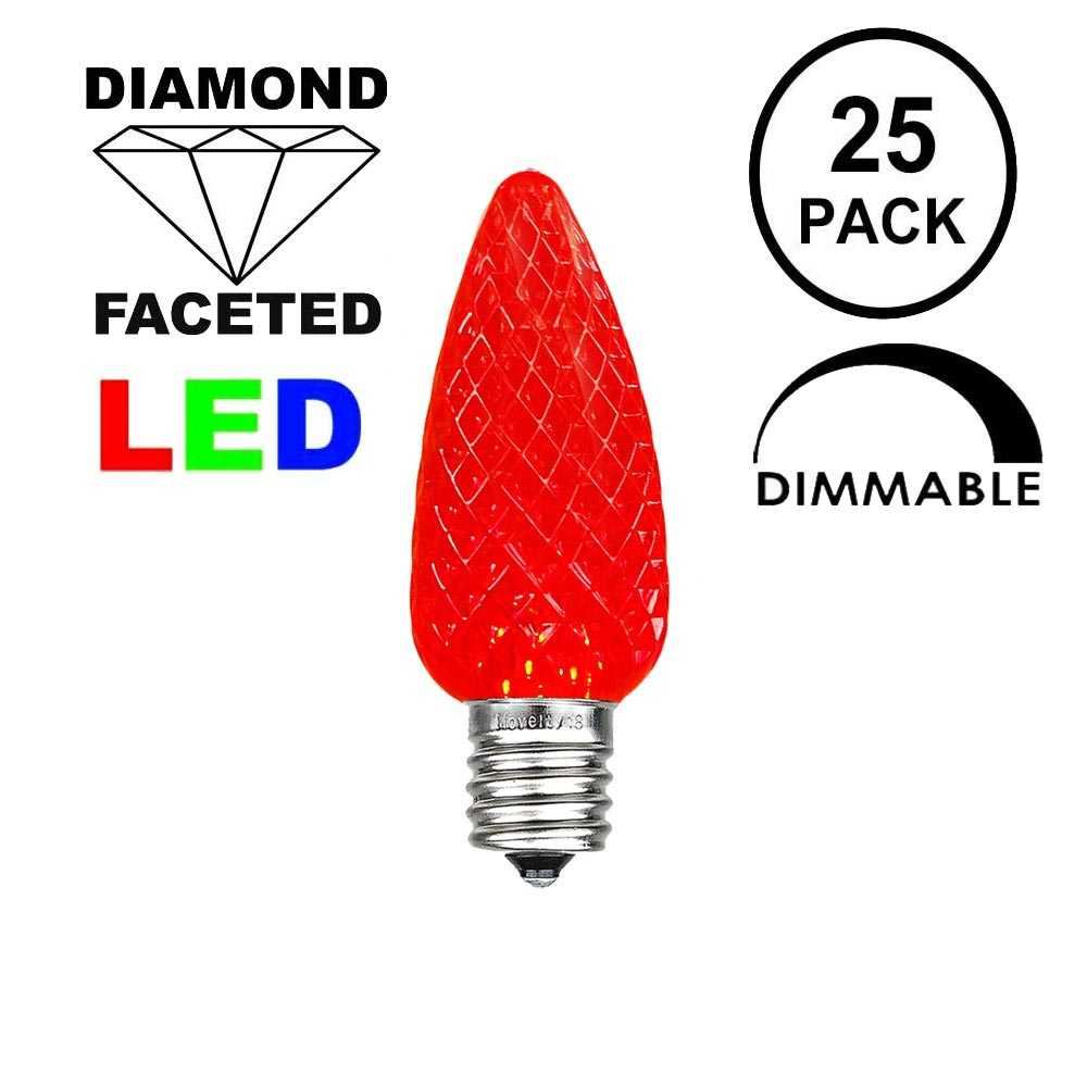 Picture of Red C7 LED Replacement Bulbs 25 Pack