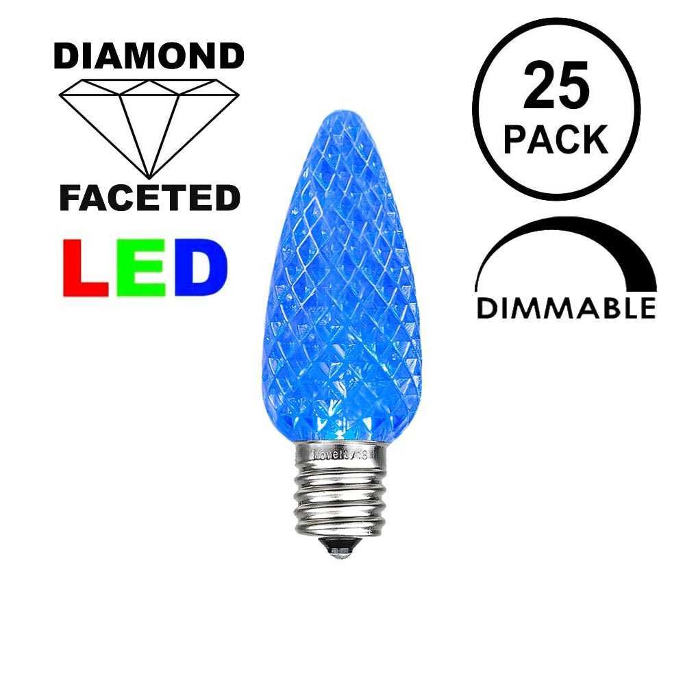 Picture of Blue C7 LED Replacement Bulbs 25 Pack