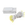 Picture of 50 LED Battery Operated Lights Yellow on White Wire
