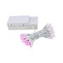Picture of 50 LED Battery Operated Lights Pink on White Wire