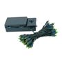 Picture of 50 LED Battery Operated Lights Green on Green Wire