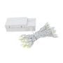 Picture of 50 LED Battery Operated Lights Warm White on White Wire