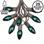 Picture of 25 Twinkling C9 Christmas Light Set - Green - Brown Wire