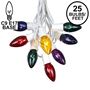 Picture of 25 Twinkling C9 Christmas Light Set - Multi - White Wire