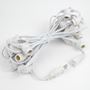 Picture of 25 Warm White LED G50 Commercial Grade Intermediate Base Light Set - White Wire