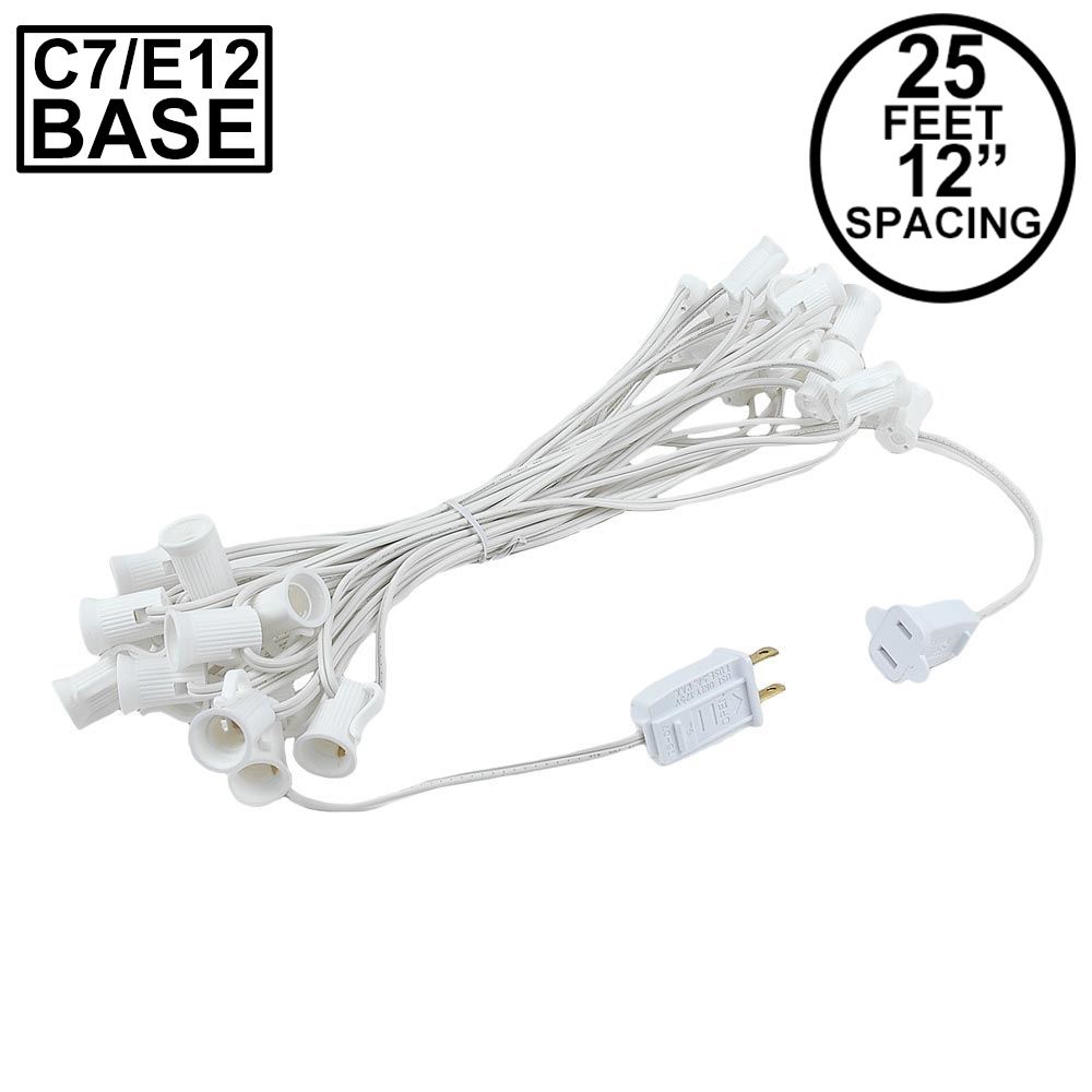 Picture of C7 25' Stringers 12" Spacing White Wire
