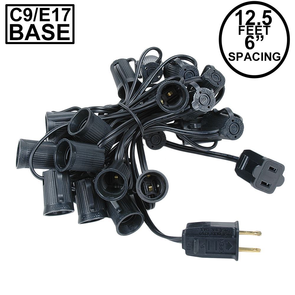 Picture of C9 12.5' Stringers 6" Spacing - Black Wire