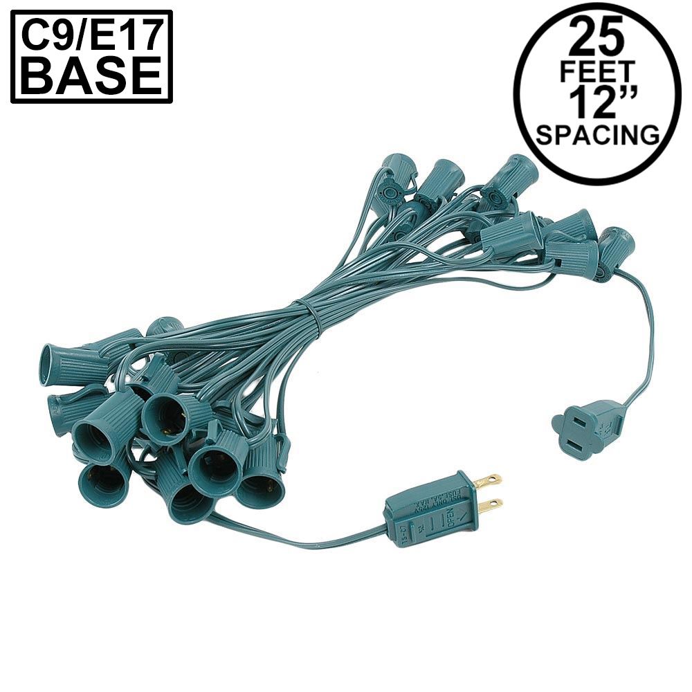 Picture of C9 25' Stringers 12" Spacing Green Wire