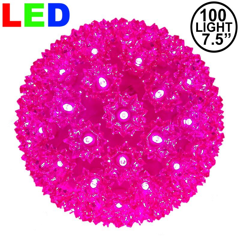 Picture of 100 Pink LED 7.5" Sphere