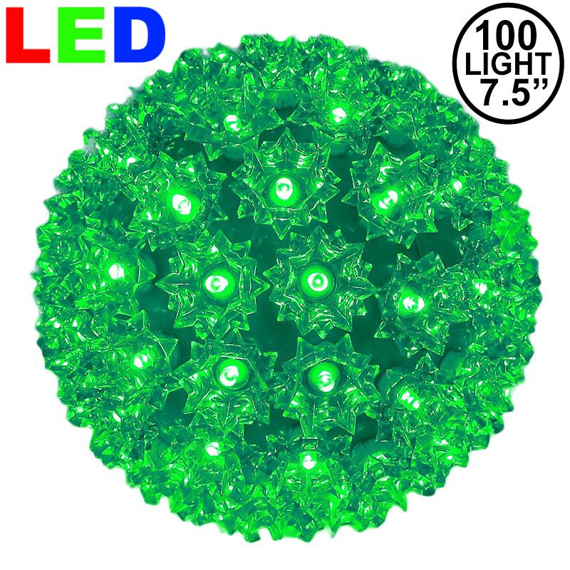 Picture of 100 Green LED 7.5" Sphere