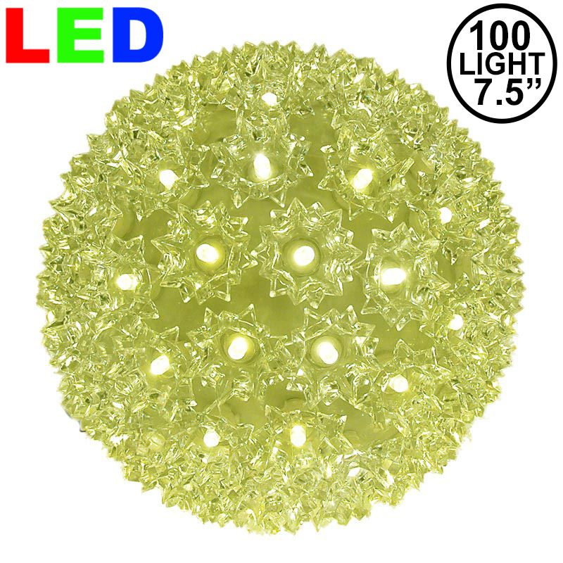 Picture of 100 Warm White LED 7.5" Sphere 
