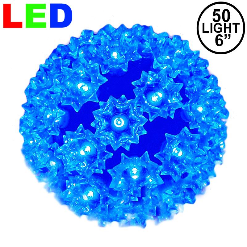 Picture of 50 Blue LED 6" Sphere