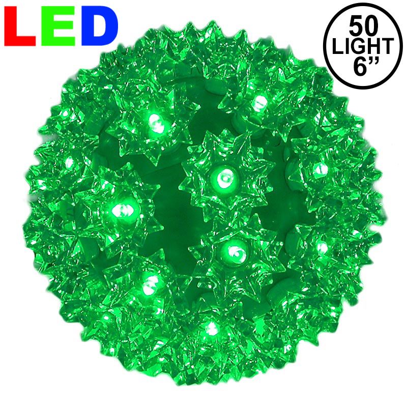 Picture of 50 Green LED 6" Sphere