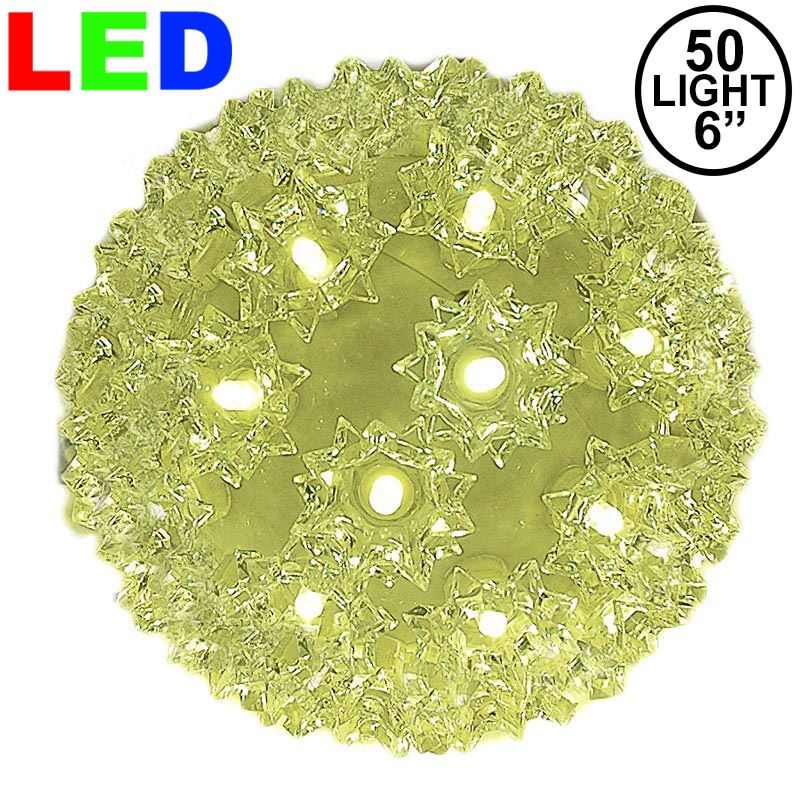 Picture of 50 Warm White LED 6" Sphere