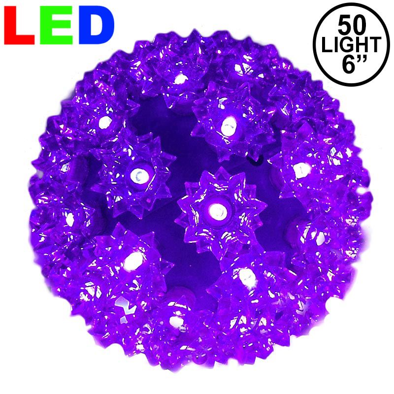 Picture of 50 Purple LED 6" Sphere