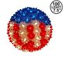 Picture of Red White and Blue Patriotic 100 Light Starlight Sphere 7.5"