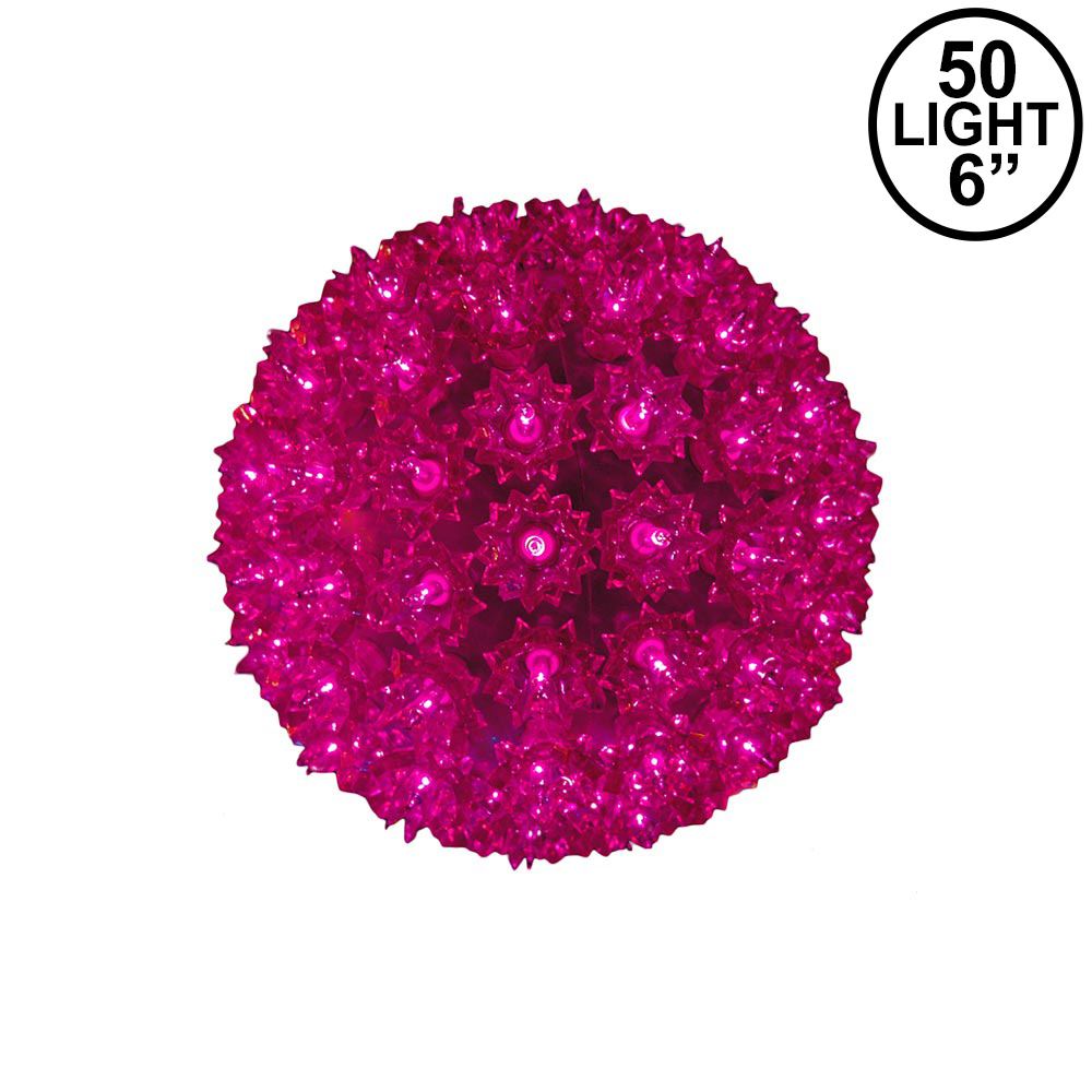 Picture of Purple 50 Light Mini Starlight Sphere 6"