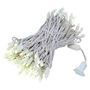 Picture of LED Curtain Twinkle Lights 100 LED Warm White Non-Connectable White Wire