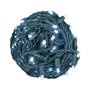 Picture of Coaxial 100 LED Pure White 6" Spacing Green Wire
