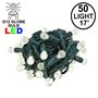 Picture of Coaxial G12 50 LED Warm White 4" Spacing Green Wire