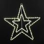 Picture of 20" Double Star Christmas LED Rope Light Motif
