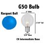 Picture of Frosted White G50 7 Watt Replacement Bulbs 25 Pack