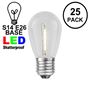 Picture of Warm White S14 LED Plastic Filament Medium Base e26 Bulbs  - 25pk